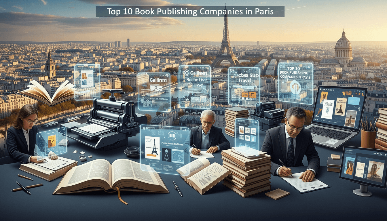 Top 10 Book Publishing Companies in Paris for 2025